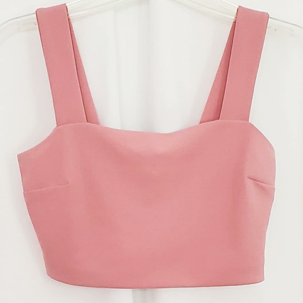 Dynamite Rose Pink Crop Top